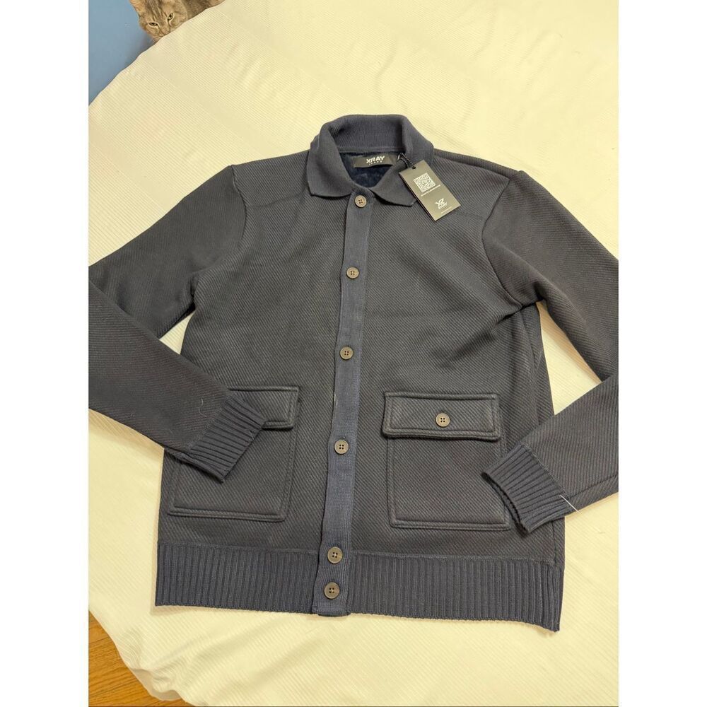 NWT XRAY JEANS Men’s Navy Blue Jacket Size Medium New